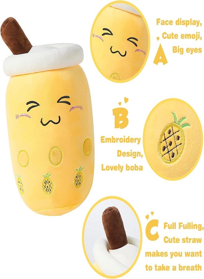 TechMax Solution دمية شاي الفقاعات المحشوة من تيك ماكس سوليوشن كاواي، دمية قطيفة على شكل كوب شاي حليب بوبا، وسادة لعبة للأطفال - Image 4